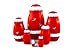 MATRYOSHKA&HANDICRAFT Christmas Santa Nesting Dolls 7 pcs - Santa Claus Christmas Decoration Doll Gifts Ideas