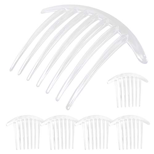 Honbay 6Pcs Plastic 7 Tooth French Twist Combs Hair Side Combs Clips Accessory For Women And Girls (4Inch) #TOP15