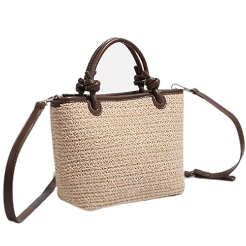 Sac de plage en paille tissé d'été pour vos promenades en bord de mer