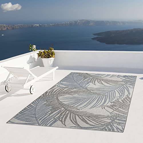 Taracarpet Outdoor Teppich Wetterfest Wohnzimmer Balkon Küchenteppich Flachgewebe Sisaloptik Muster...