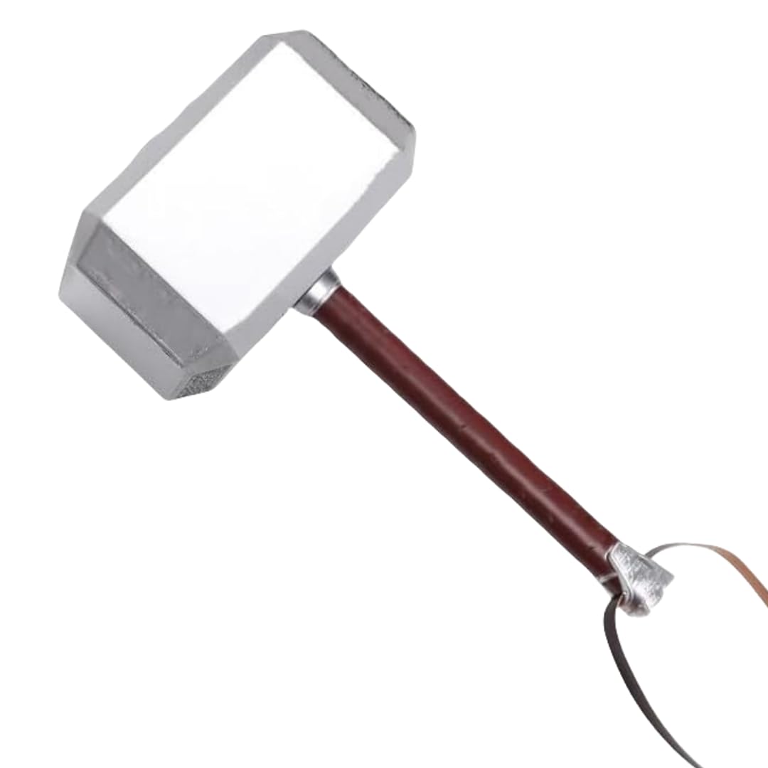 damdosHalloween Prop Cosplay Hammer, PU Foam Axe Hammer Costume Weapon Birthdays Gifts