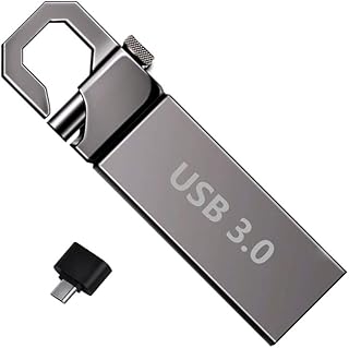 128GB Type C Flash Drive 3.0 USB Flash Drive USB Type C Memory Stick with Keychain Dual Type C USB Thumb Drive Photo Stick Jump Drive for Smartphones, Computers, Tablets, PC Data Storage (128GB)