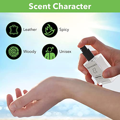 Equivalence Of Santal 33 Extrait De Parfum (1.7 Fl Oz)- Long Lasting Daily 12-14 Hours Perfume Oil Concentrated Spray For Men, Women, All Skin Types - 99% Same Fragrance #TOP5