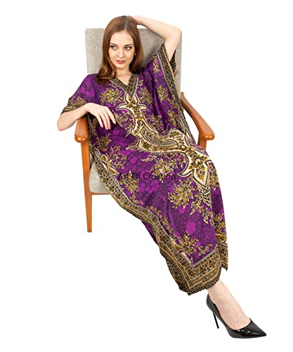 Image of Art Of Creation Women Kaftan Dress Tunic Long Maxi Plus Size