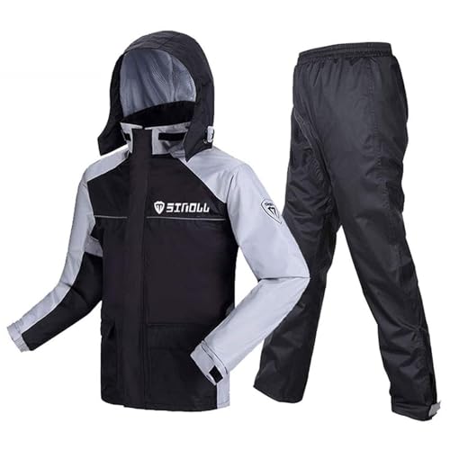 Conjunto impermeable reflectivo para ciclismo 2 piezas miniatura 1