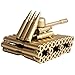 Singeek Bullet Shell Casing Shaped Army Tank Metal Sculpture,Great Decorative Artwork Model Gift for Home,Study Room Decorations (95 Tank)