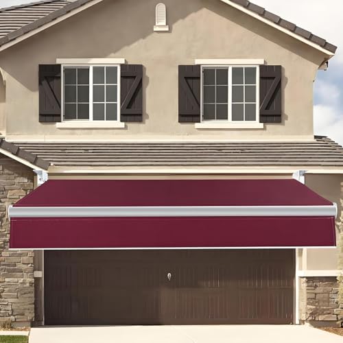 Tela de repuesto para toldo retráctil 2x1,5m impermeable roja anti UV 7
