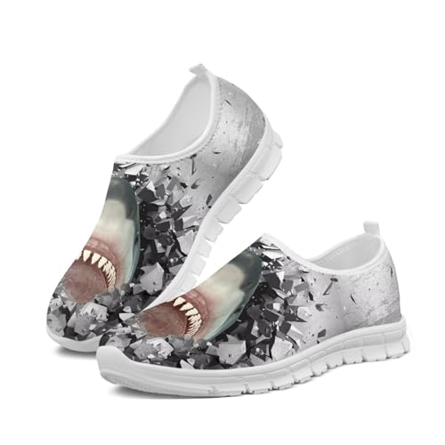 Men's Hands Free Slip-in Sneakers Soft Casual Loafers Walking Shoes Non Slip Outdoor Travel Sports Shoes White Sole Size 5-142