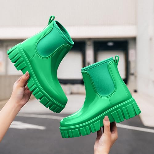 Bottes de pluie imperméables et légères de couleur unie - 2