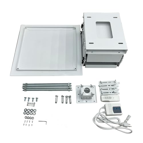 Electric 110V Projector Mount Ceiling Hidden Projector Mount with Wireless Remote Control 22LB Max Load for Cinema Church Running Distance 59In