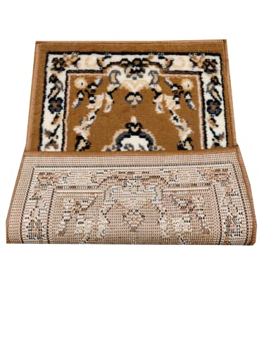 Image of Wool Mix Washable Doormat for Main Door Kitchen Bathroom Bedroom Brown Color 40cm x 60 cm