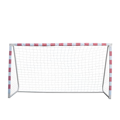 Sandora Fußballtor Volley L Ron-Robert Zieler Edition 300 x 160 x 90 cm rot/weiß 22100 | EIN Traumtor für Kinder | Jugendliche für Spielspaß ausserhalb des Stadions Cover