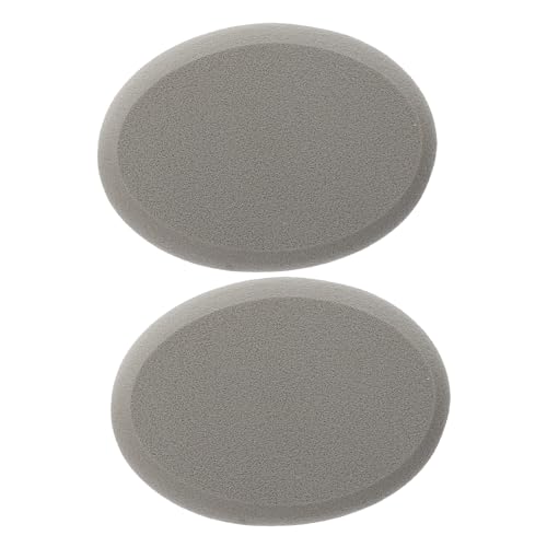 PartyKindom Oval Powder Puff for Makeup 2 Pack Perfect for Foundation Loose Powder Salon or Travel