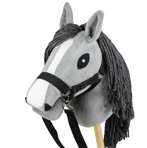 SKIPPI Hobby Horse Grey Headcollar and Reins Set A5 Horse