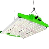 RDJ Bouns 120W Grow Lights Full Spectrum with UV and IR, Adjustable Panel Angle, 0-100 Dimming, Daisy Chain, Grow Tent Lights Seeds and Vegetables Flowers for Indoor Plants for 2x2 or 3x3 Tents