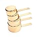 Copper Measuring Cup Set – Set of 4 Copper Plated Stainless Steel Measuring Cups. Polished Finish, Rust Resistant, Engraved Size and Precise Measurement. Classic Kitchen Accessories.