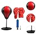 predolo Suction Cup Base Boxing Speed Bag for Hand Eye Coordination Practice, Black Red