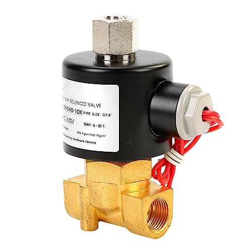 Électrovanne en laiton 3/8 DN10 110VAC normalement ouverte pour contrôle d'eau