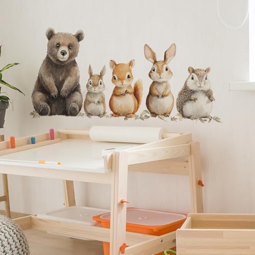 Vinilos decorativos bosques para pared de PVC infantil miniatura 5