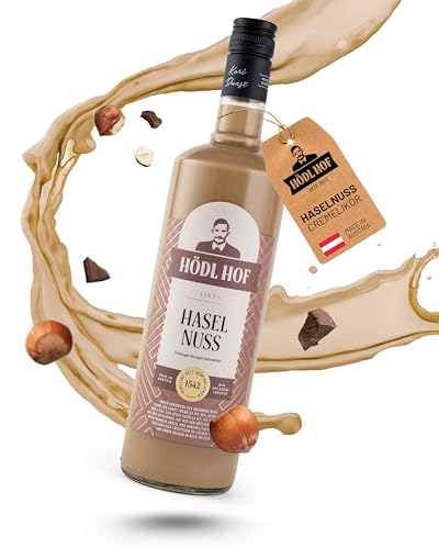 Hödl Hof Haselnuss-Likör 1,0L I Cremelikör mit Haselnüssen & Nougat I Hochwertiger Likör mit...