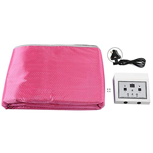 Wosume Sauna Blanket Digital Heat Sauna Slimming Blanket, 2 Zone Far Infrared Sauna Blanket Thermal Body Slimming Fat Reduce Device(British regulatory)