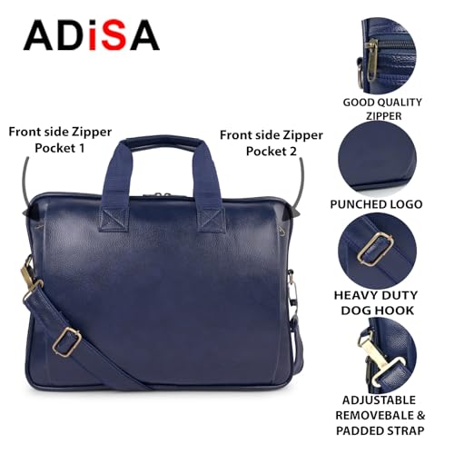 Image of ADISA Laptop Messenger Office Bag Briefcase for Work for Men