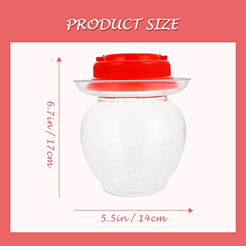DOITOOL Pote de picles grande pote de fermentação com vedação de água tampa de airlock frasco de fer