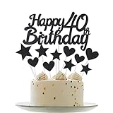 Personalised Happy 40th Birthday Cake Toppers...
