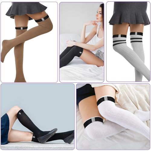 Giantree 2Pcs Women's Thigh Garter Belt, Adjustable Black Garter, Thigh Strap Plus Size Thigh Garter Belt, Thigh Bands Women3