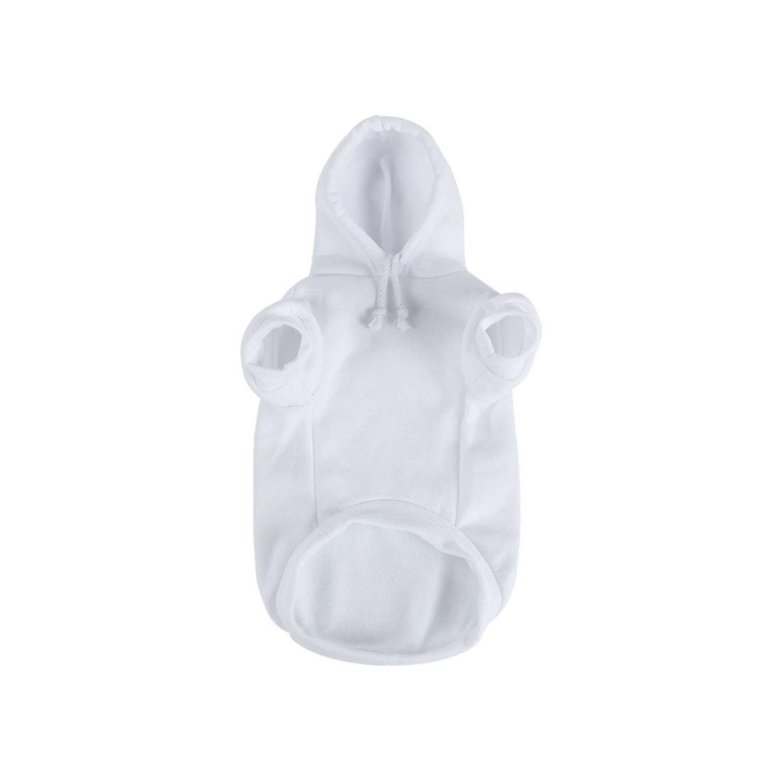 Sweat à capuche en coton uxcell doublure polaire isolante pour animaux
