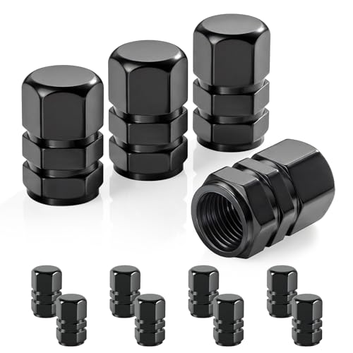 JUSTTOP Car Tire Valve Stem Caps, 12pcs Air Caps Cover, Universal for Cars, SUVs, Bike, Trucks and...