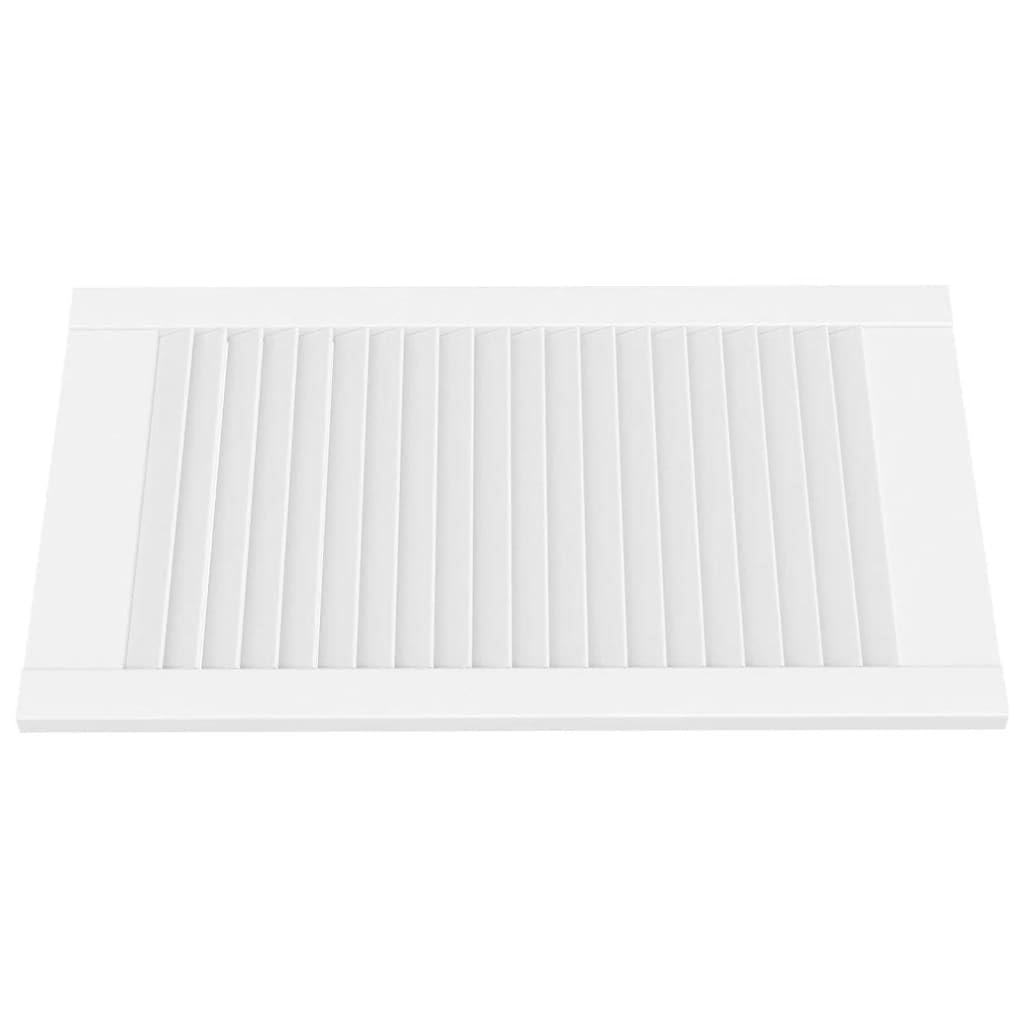 Genérico Puerta de Armario Lamas 4 uds Madera Pino Blanco 69x39,4 cm,Bricolaje,Accesorios de Bricolaje,Ferretería para armarios,Puertas de armarios-151162