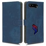 hdqICase Kompatibel mit ASUS ROG Phone 5s/ASUS ROG Phone 5 RFID-Schutz Flip Hülle Hautfreundliche Geldbörse Kartenhalter Ständer Integrierte Stoßfeste Business Handyhülle