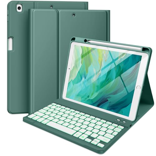 Hamile for iPad 9th Generation Case with Keyboard 10.2 Inch...