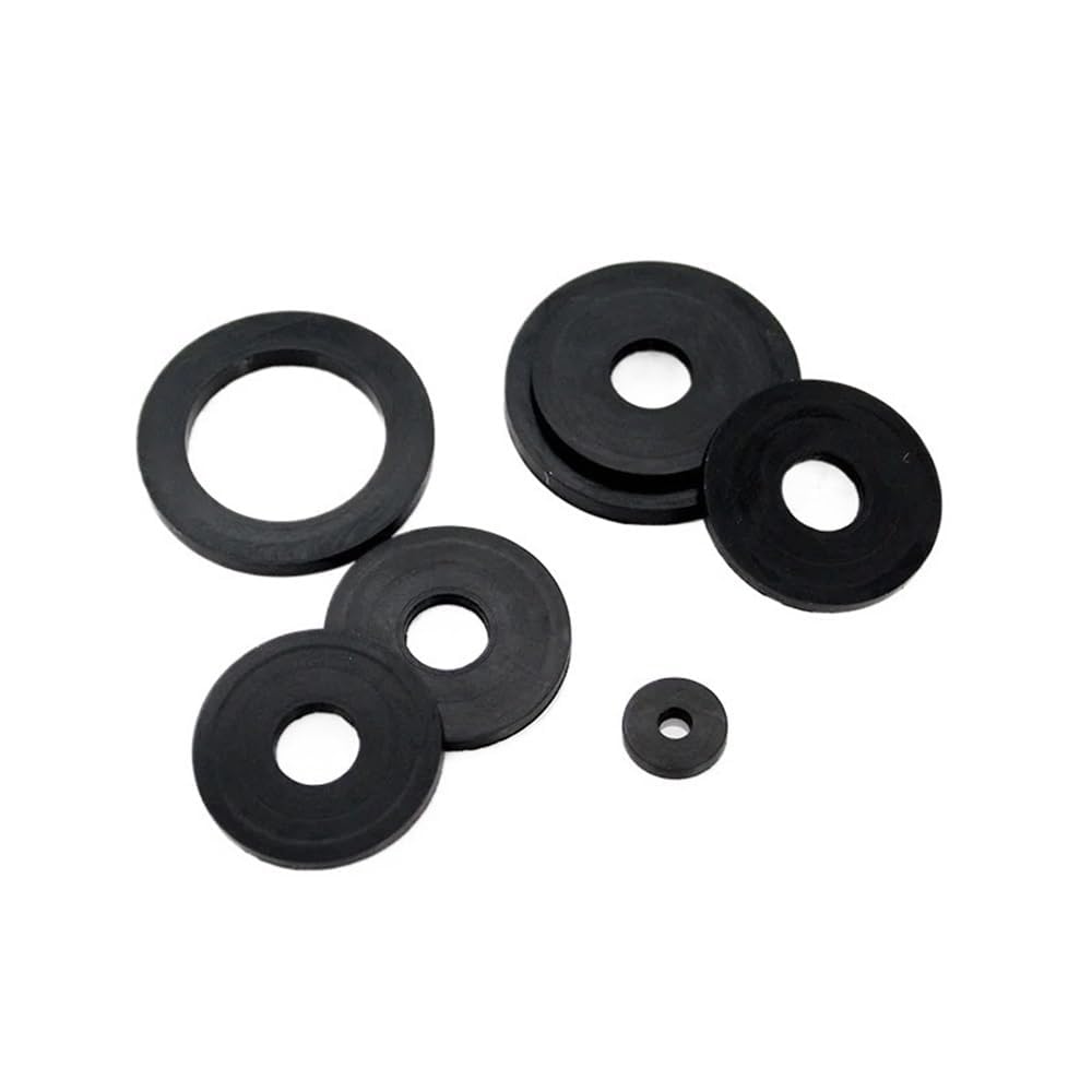 Flache schwarze Gummischeibe for Sanitärinstallationen, Schraubendichtring(32x46mm)