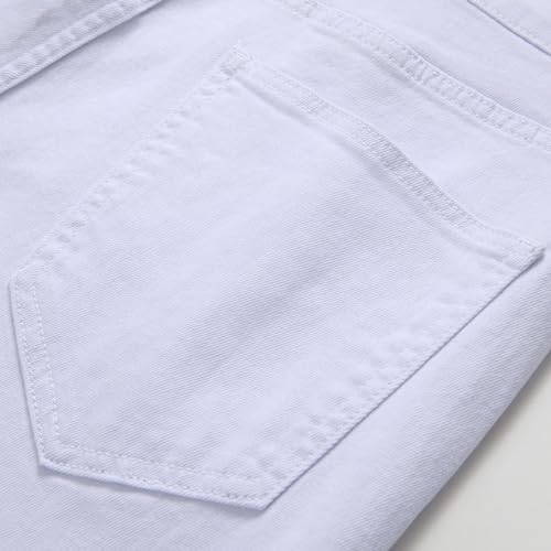 Mens Skinny Slim Fit Jeans Stretch Ripped Distressed Destroyed Jeans Big and Tall Boy Casual Washed Denim Pants Streetwear2