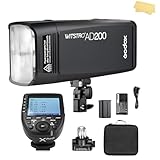 Godox AD200 200Ws 2.4G TTL 1/8000 HSS High-Speed Sync Flash Strobe Speedlite Monolight & Godox XPro-N Wireless Flash Trigger Transmitter Compatible for Nikon Cameras & 2900mAh Lithium Battery