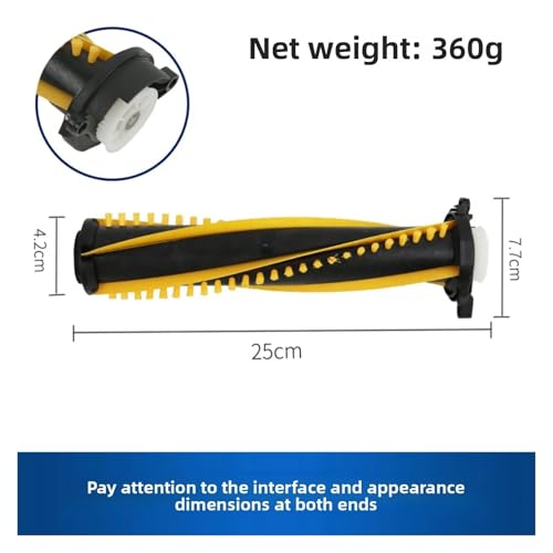 Rodillo cepillo para suelo madera compatible con aspiradora Shark negro 6