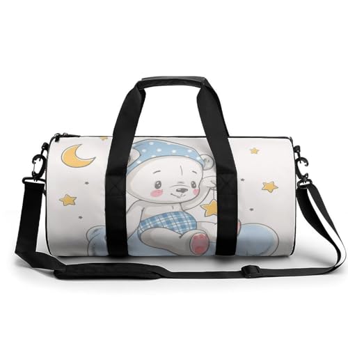 Duffel bag de camping Petites Étoiles De l'ours, le sac week-end léger et compact