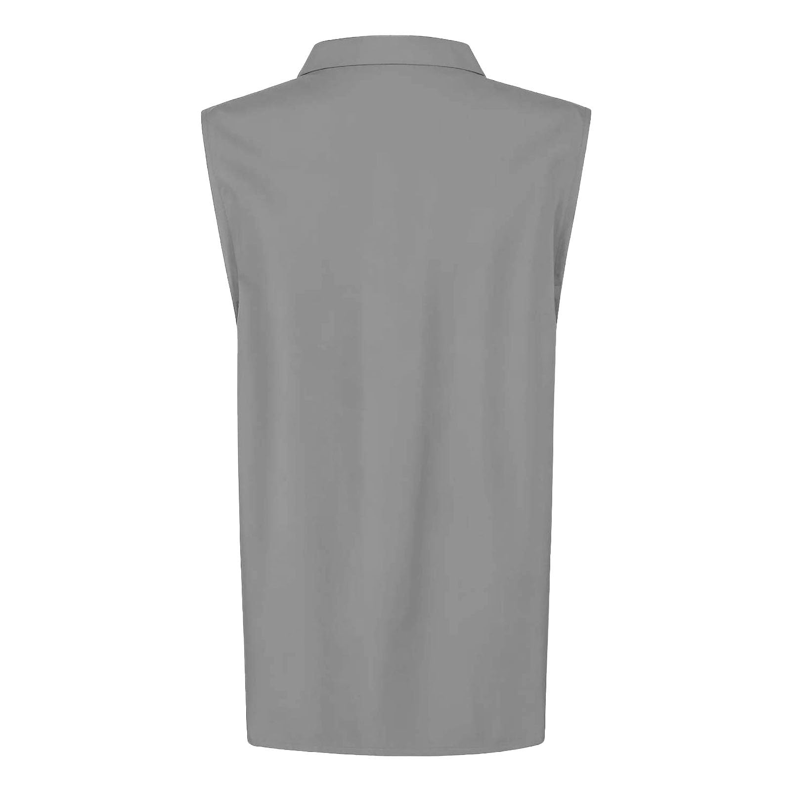 Poloshirt Damen Ärmellose Revers Sommer Oberteile Einfarbig Tshirt Damen mit Polo-Kragen Tanktops Frauen Golf Shirt Elegant Tennisshirt Knöpfe Tanktops Frauen Sporttop