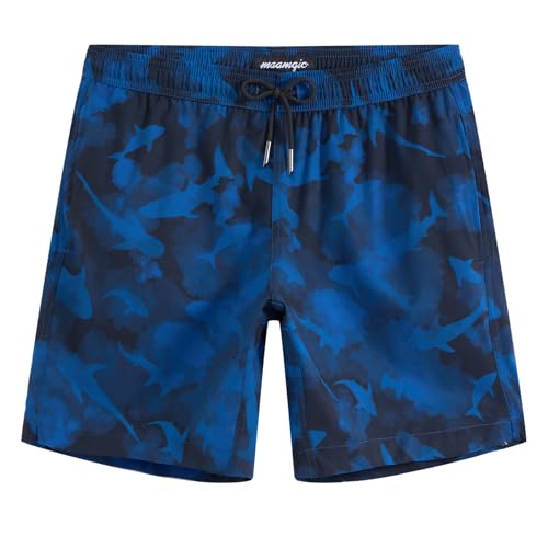 Image of maamgic Mens 7 inch Stretch Swim Trunks Quick Dry Mesh Lining Swimwear Bathing Suits