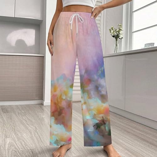 Pantalon de pyjama femme fleurs S : la solution confort pour des nuits paisibles avec poches - 2