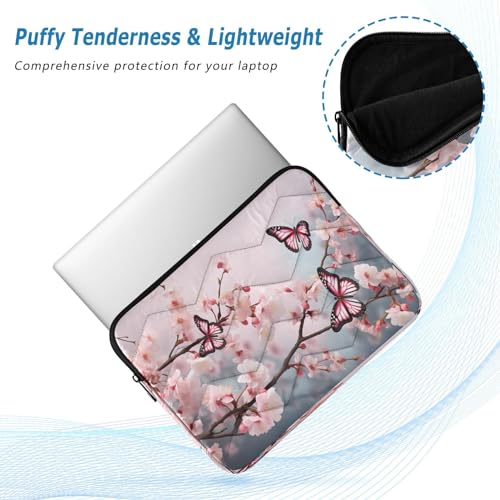 Funda para portátil 13-14 pulgadas Cherry Bloom Butterfly miniatura 5