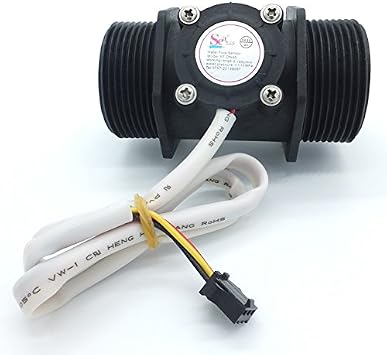 jdhlabstech Liquid Flow Sensor Water flowmeter 5 to 150 Liters/min for 1.5-inch Pipes DN40