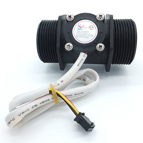 jdhlabstech Liquid Flow Sensor Water flowmeter 5 to 150 Liters/min for 1.5-inch Pipes (DN40)