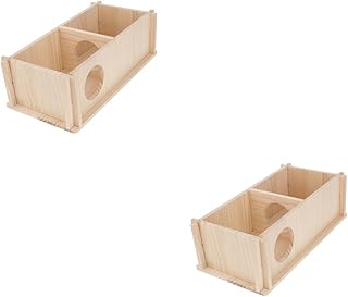 Abaodam 2 Pçs Cabine De Hamster Pequeno Animal Jogar Esconderijo Chinchila Esconderijo Anão Hamster Esconderijo Pet Hamster Pequenas Criaturas Brinquedos Abrigo Hamster Casa De Hamster