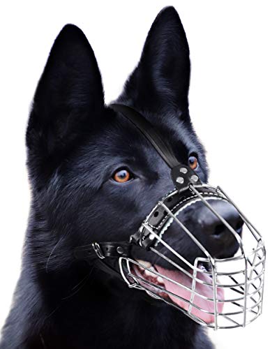 PetriStor stainless steel wire basket muzzle for German Shepherds