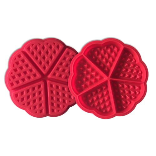 Waffle Mold Nonstick Silicone Mold heart-shaped Chocolate Mold for Making