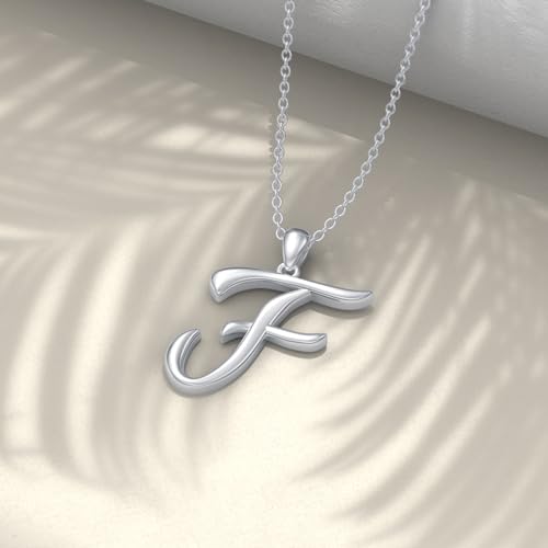 Initial Necklaces 26 Capital Letter Necklaces S925 Sterling Silver Letter Pendant Initial Necklace for Women2