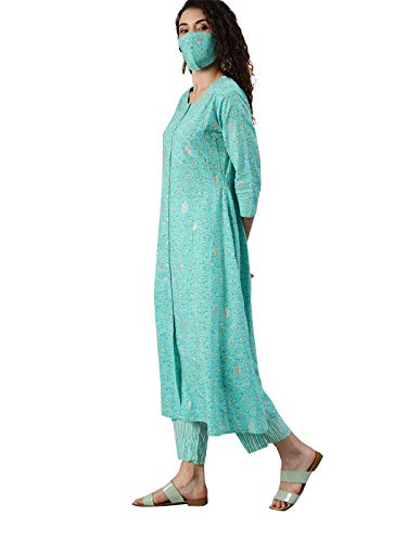 Image of ishin Pure Women Cotton Kurta Set